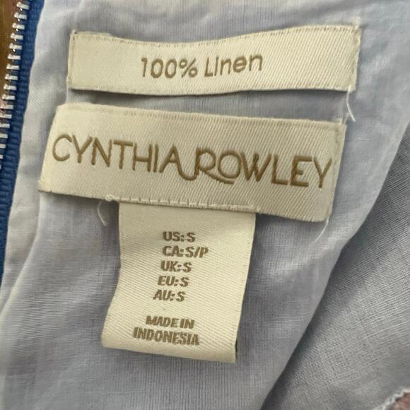 Cynthia Rowley linen mini sundress color block spring European summer - Picture 7 of 7